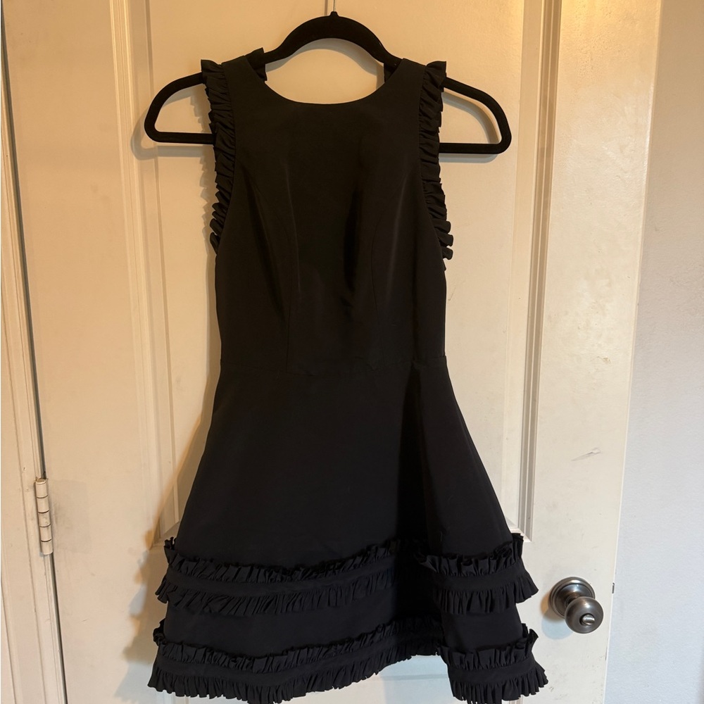 Alexis Black Ruffle Detail Dress